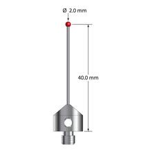 AFG-2041 M5 2.0mm ruby ball stylus with carbide stem and stainless steel base by Q-Mark Manufacturing, Inc.