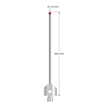 AFG-2068 M5 2.0mm ruby ball stylus with carbide stem and stainless steel base, 68mm long by Q-Mark Manufacturing, Inc.