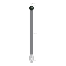 Low weight M5 stylus with 10.0 mm diameter silicon nitride ball, 6.0 mm diameter Therm-X carbon fiber stem, and 11.0 mm diameter x 13.0 mm long titanium base. Overall stylus length is 118.0 mm. Stylus weight is 9.46 grams. Compare to Zeiss 626105-1021-118.