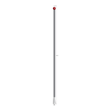 ATG-100350-TX-SN M5 stylus with 10mm silicon nitride ball, carbon fiber stem, and titanium base, 350mm long by Q-Mark Manufacturing, Inc.