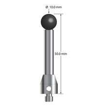 ATG-10050-SN M5 stylus with 10.0mm silicon nitride ball, carbon fiber stem, and stainless steel base, 50.0mm long by Q-Mark Manufacturing, Inc.