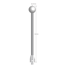 ATG-150118 M5 stylus, 15mm ceramic ball, carbide stem, stainless steel base, 118mm long by Q-Mark Manufacturing, Inc.