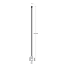 ATG-30105-SN M5 stylus with 3.0mm silicon nitride ball, carbide stem, stainless steel base, 105mm long.