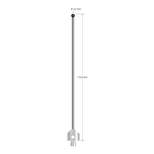 M5 stylus with 3.0 mm diameter silicon nitride ball, 2.0 mm diameter carbide stem, and 11.0 mm diameter x 10.0 mm long stainless steel base. Overall stylus length is 110.0 mm. Stylus weight is 10.18 grams.