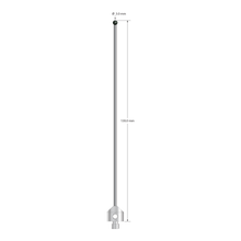 M5 stylus with 3.0 mm diameter silicon nitride ball, 2.0 mm diameter carbide stem, and 11.0 mm diameter x 10.0 mm long stainless steel base. Overall stylus length is 120.0 mm. Stylus weight is 10.63 grams.
