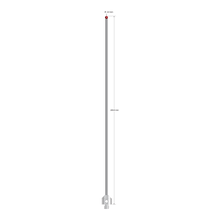 ATG-30200 M5 stylus with 3.0mm ruby ball, carbide stem, stainless steel base, 200mm long by Q-Mark Manufacturing, Inc.