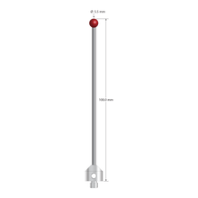ATG-35100-T M5 stylus with 3.5mm ruby ball, carbide stem, and titanium base, 100mm long by Q-Mark Manufacturing, Inc.