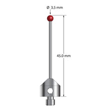 ATG-3545-DS1.5 M5 stylus with 3.5mm ruby ball, carbide stem, and stainless steel base, 45mm long by Q-Mark Manufacturing, Inc.