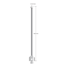 M5 stylus with 4.0 mm diameter zirconia ball, 2.5 mm diameter carbide stem, and 11.0 mm diameter x 10.0 mm long stainless steel base. Overall stylus length is 100.0 mm. Stylus weight is 11.74 grams.