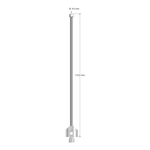 M5 stylus with 4.0 mm diameter zirconia ball, 2.5 mm diameter carbide stem, and 11.0 mm diameter x 10.0 mm long stainless steel base. Overall stylus length is 110.0 mm. Stylus weight is 12.42 grams.
