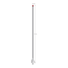 ATG-40175 M5 stylus with 4.0mm ruby ball, carbide stem, and stainless steel base, 175mm long by Q-Mark Manufacturing, Inc.