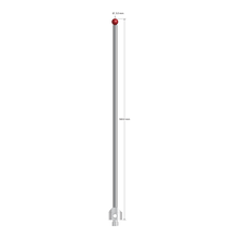 M5 stylus with 5.0 mm diameter ruby ball, 3.5 mm diameter carbide stem, and 11.0 mm diameter x 10.0 mm long stainless steel base. Overall stylus length is 160.0 mm. Stylus weight is 27.95 grams. Compare to Zeiss 626115-0502-160.