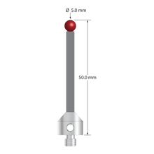 ATG-5050-TX M5 5.0mm ruby ball, carbon fiber stem, titanium base, 50.0mm stylus by Q-Mark Manufacturing, Inc.