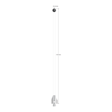 M5 stylus with 6.0 mm diameter silicon nitride ball, 3.5 mm diameter ceramic stem, and 11.0 mm diameter x 15.0 mm long hard anodized aluminum base. Overall stylus length is 170.0 mm. Stylus weight is 13.39 grams.