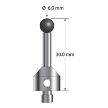 ATG-6030-SN M5 6.0mm silicon nitride stylus, 30.0mm long, by Q-Mark Manufacturing, Inc.