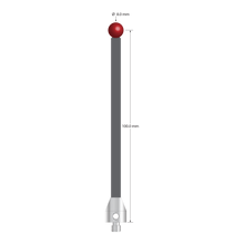 ATG-80104-G M5 stylus with 8.0mm ruby ball, carbon fiber stem, and stainless steel base by Q-Mark Manufacturing, Inc.