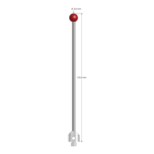 ATG-80120-DS3 M5 stylus with 8.0mm ruby ball, carbide stem, stainless steel base, 120mm long by Q-Mark Manufacturing, Inc.