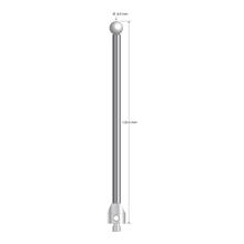 M5 stylus with 8.0 mm diameter zirconia ball, 5.0 mm diameter carbide stem, and 11.0 mm diameter x 12.0 mm long stainless steel base. Overall stylus length is 120.0 mm. Stylus weight is 36.01 grams.