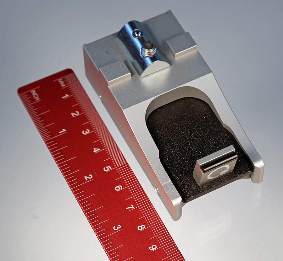 HCP-X1 change port for Hexagon HP-S-X1S, HP-S-X1H, and HP-S-X1C, silver metal.