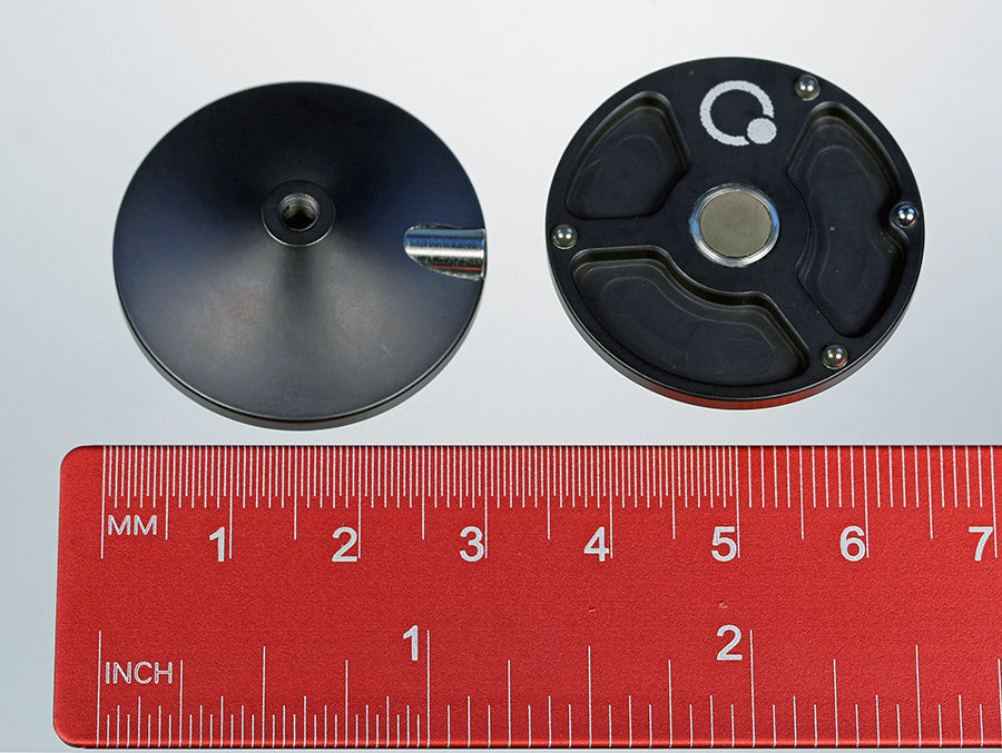 LSP-200-X1S M3 stylus adapter plate for Hexagon HP-S-X1S probe, aluminum body with carbide balls.