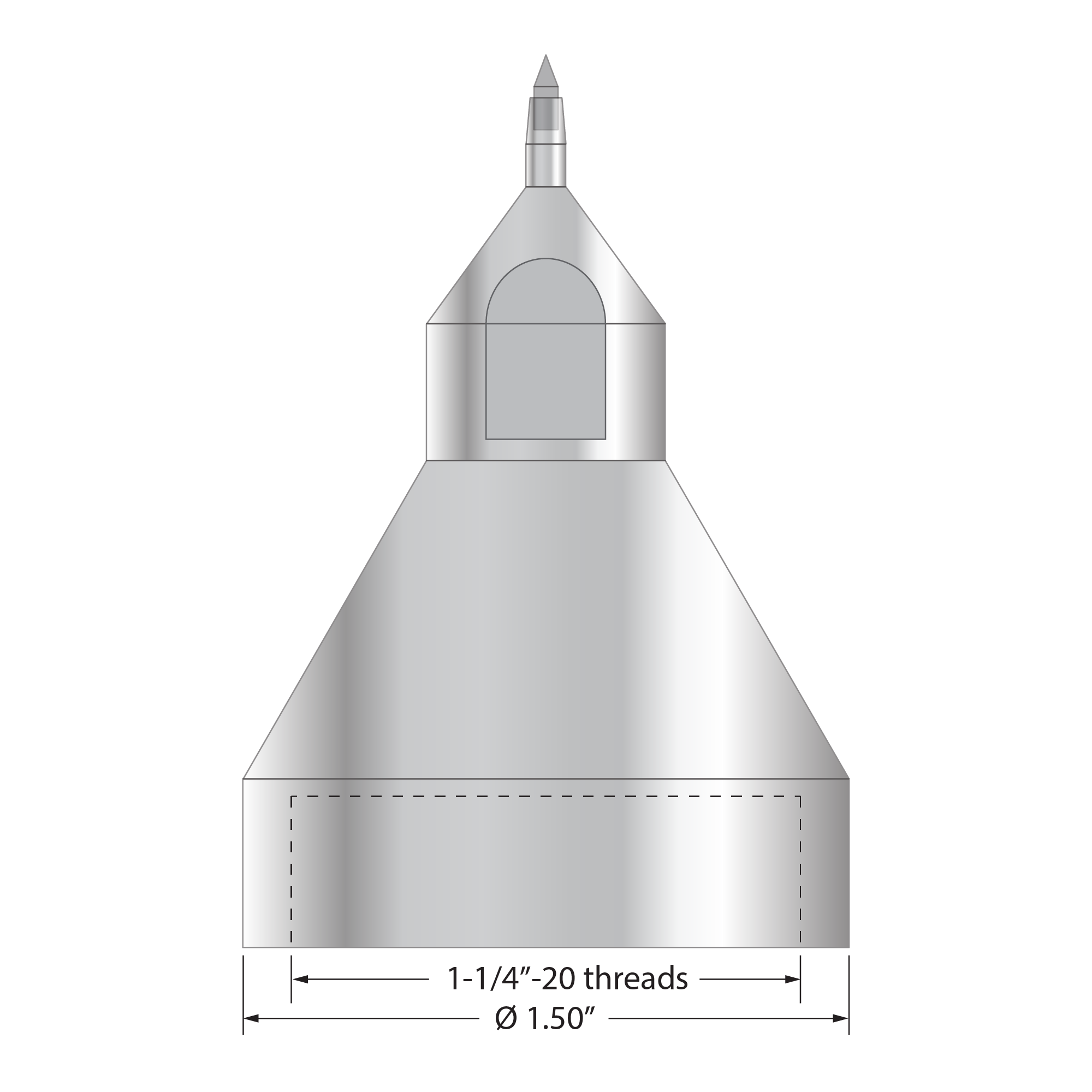 QMFP-S30-C FARO stylus with 30-degree carbide scriber point by Q-Mark Manufacturing, Inc.