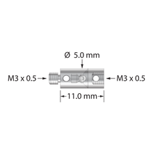 RAP-5PF-11 M3 rotary joint, titanium and stainless steel, for flexible positioning.