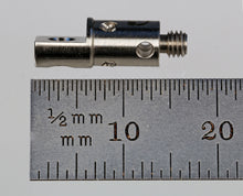RAP-5PF-90A M3 rotating right angle adapter, titanium and stainless steel, by Q-Mark Manufacturing, Inc.