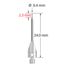 TM3-0424-TX M3 0.4mm ruby ball, tapered carbide stem, titanium base, 24mm by Q-Mark Manufacturing, Inc.