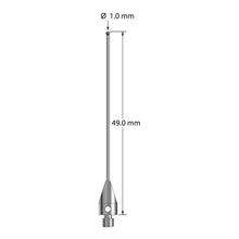 TM3-1049-TX-8-SN M3 1.0mm silicon nitride ball stylus, 49.0mm long, by Q-Mark Manufacturing, Inc.