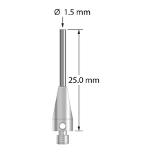 TM3-1525-TX-CYL M3 stylus with 1.5mm carbide cylinder and titanium base, 25mm long by Q-Mark Manufacturing, Inc.