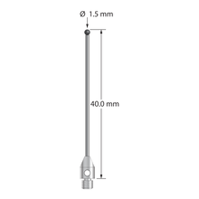 TM3-1540-DS1-SN M3 stylus with 1.5mm silicon nitride ball, carbide stem, stainless steel base, 40mm long by Q-Mark Manufacturing, Inc.