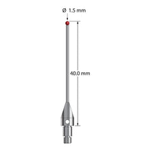 TM3-1540-TX-CS M3 stylus with 1.5mm ruby ball, carbide stem, and titanium base, 40mm long by Q-Mark Manufacturing, Inc.