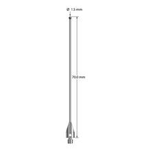 TM3-1570-TX-SN M3 1.5mm silicon nitride ball stylus with carbide stem and titanium base, 70mm long by Q-Mark Manufacturing, Inc.