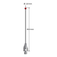 TM3-2049-DS1-TX M3 ruby ball stylus with carbide stem and titanium base, 40mm long by Q-Mark Manufacturing, Inc.