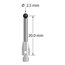 TM3-2521.25-DS2-SN M3 stylus with 2.5mm silicon nitride ball by Q-Mark Manufacturing, Inc.