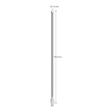M3 stylus with 3.0 mm diameter zirconia ball, 2.0 mm diameter carbide shaft, and 4.0 mm diameter x 7.0 mm long stainless steel base. Overall stylus length is 100.0 mm. Stylus weight is 4.79 grams.