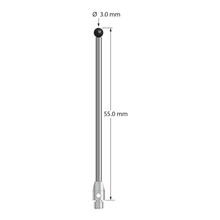 TM3-3055-SN M3 stylus with 3.0mm silicon nitride ball and stainless steel base, 50.0mm long by Q-Mark Manufacturing, Inc.