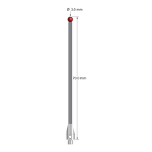 TM3-3070-TX M3 3.0mm ruby ball, carbon fiber stem, titanium base, 70mm stylus by Q-Mark Manufacturing, Inc.