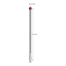 TM3-4077-BL M3 stylus, 4.0mm ruby ball, carbide stem, stainless steel base, 75.0mm length by Q-Mark Manufacturing, Inc.