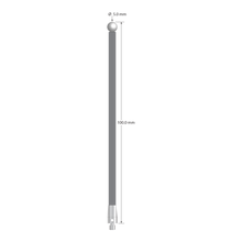 M3 stylus with 5.0 mm diameter zirconia ball, 3.5 mm diameter carbon fiber stem, and 5.0 mm diameter x 9.0 mm long titanium base. Overall stylus length is 100.0 mm. Stylus weight is 1.84 grams.