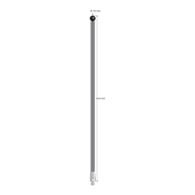TM3-50150-TX-SN M3 stylus with 5.0mm silicon nitride ball and carbon fiber stem, 150mm long.