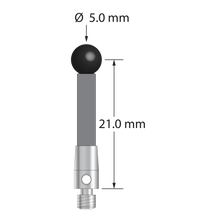 TM3-5023.5-G-SN M3 stylus with 5.0mm silicon nitride ball and carbon fiber stem by Q-Mark Manufacturing, Inc.