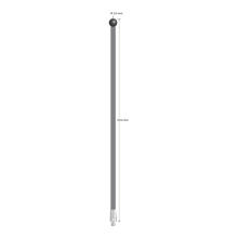 M3 stylus with 6.0 mm diameter silicon nitride ball, 3.5 mm diameter carbon fiber stem, and 5.0 mm diameter x 9.0 mm long titanium base. Overall stylus length is 150.0 mm. Stylus weight is 2.45 grams. Compare to Zeiss 626103-0601-150.