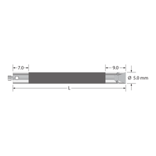 VM3-101-TX-CR M3 extension with black carbon fiber body, titanium, and stainless steel fittings, 101mm by Q-Mark Manufacturing, Inc.