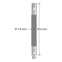 VM3-40-G M3 extension, 4.0mm carbon fiber with stainless steel fittings, 40.0mm long by Q-Mark Manufacturing, Inc.