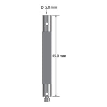 VM3-45-TX M3 extension, 5.0mm diameter Therm-X carbon fiber body, titanium end fittings, 45.0mm length by Q-Mark Manufacturing, Inc.