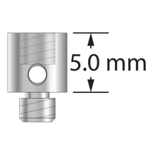 VM3-5-T-TX M3 titanium extension, 5.0 mm diameter x 5.0 mm long by Q-Mark Manufacturing, Inc.