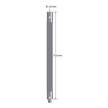 VM3-75-TX M3 extension, 5.0mm diameter Therm-X carbon fiber body, titanium end fittings, 75.0mm length by Q-Mark Manufacturing, Inc.