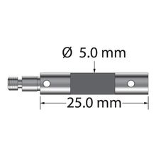 VM3C-25-TX M3 clamping extension with 5.0mm carbon fiber body and titanium end fittings, 20.0mm long by Q-Mark Manufacturing, Inc.