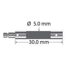 VM3C-30-TX M3 5.0mm carbon fiber clamping extension, 20.0mm long, by Q-Mark Manufacturing, Inc.